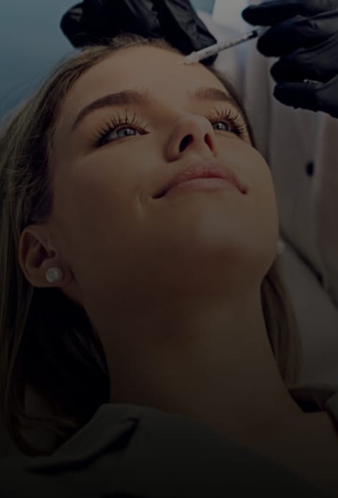 Woman receiving BOTOX