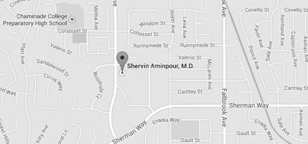Map to Dr. Aminpour's office