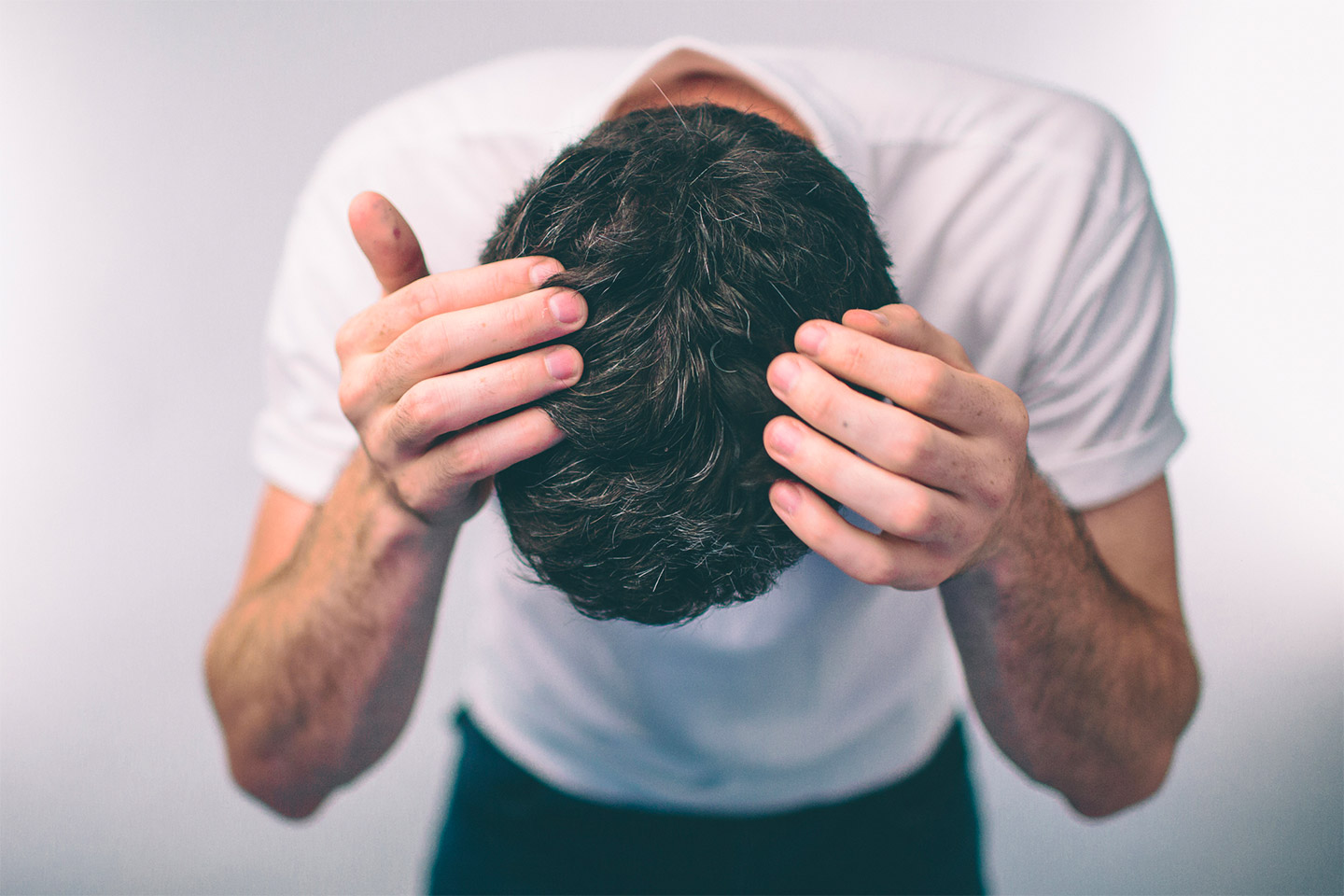 Man Showing his hair